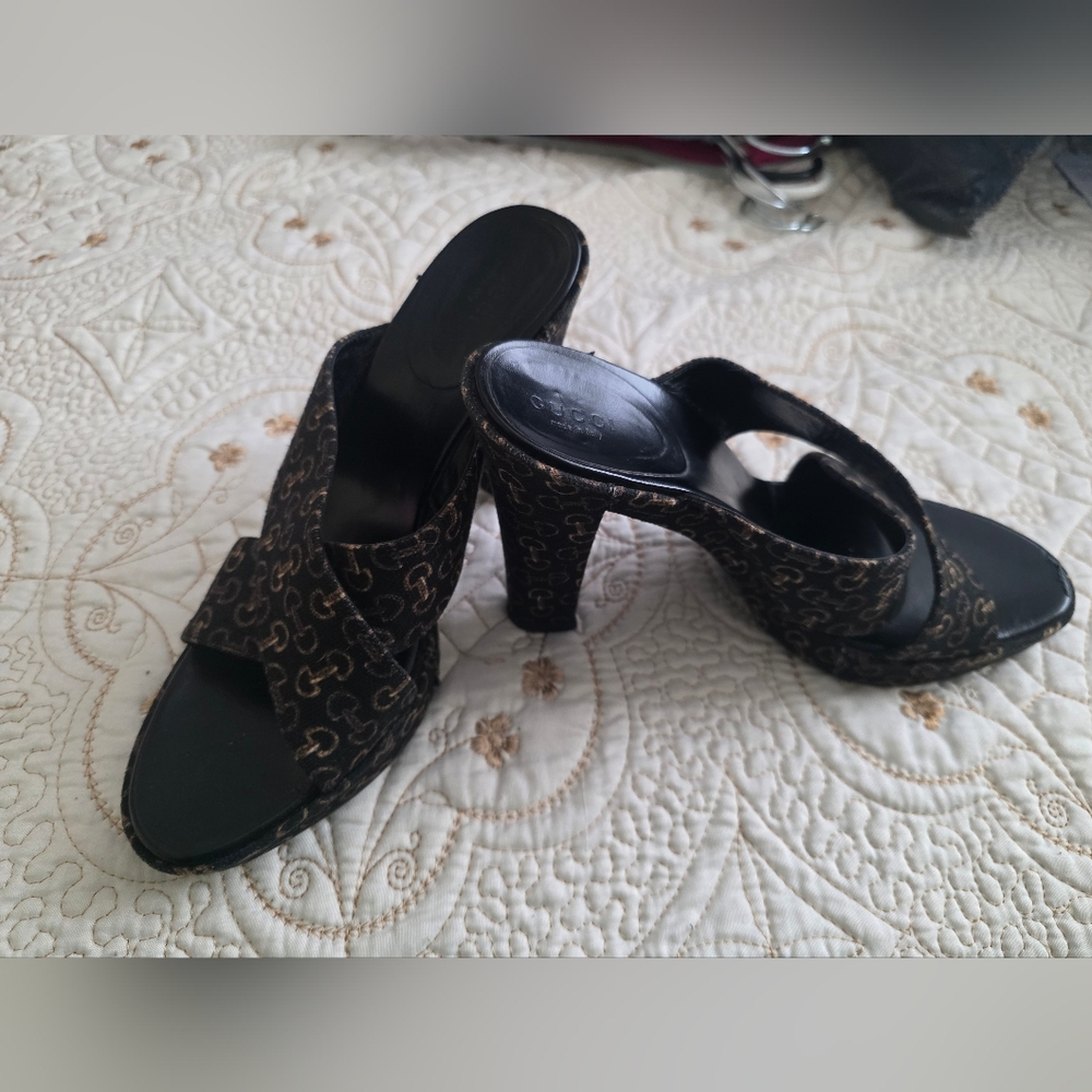 Gucci Black Women's Heeled Sandals - Picture 2 of 12